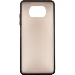 Чохол до мобільного телефона Dengos Matt POCO X3, black (DG-TPU-MATT-68)