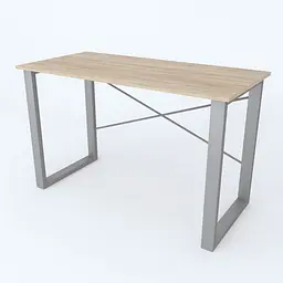 Письмовий стіл Ferrum-decor Драйв 750x1400x700 Сірий метал ДСП Дуб Сонома 16 мм (FRD-103202) - мініатюра 3