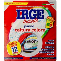 Серветки-пастка IRGE для прання кольорових речей 12 шт.