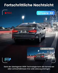Відеореєстратор SIGRILL 4K+1080P з Wi-Fi та картою 64 ГБ - мініатюра 9