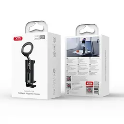 Автотримач XO C190 Foldable Travel Desktop Snap-on MagSafe Magnetic Mount Чорний - мініатюра 2