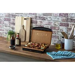 Гриль George Foreman Fit Grill Copper Medium притискний 1630 Вт чорний (25811-56) - мініатюра 12
