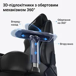 Ігрове крісло Anda Seat Phantom 4 Pro L Black Fabric (AD18YSDC-72-B-F-B02) - мініатюра 12