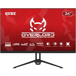 Монітор 23.8" QUBE 24" Overlord G24F144S FHD IPS 144Hz (G24F144S)