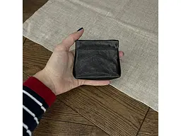 Жіноча монетниця із натуральної шкіри Italico 1615 nero Чорна 10x9 см TONY PEROTTI acs0032552 - мініатюра 6