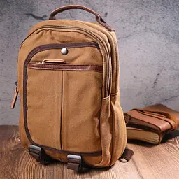 Зручний рюкзак із текстилю 22х32х8 см Vintage 22х32х8 см sum0021444 - мініатюра 8