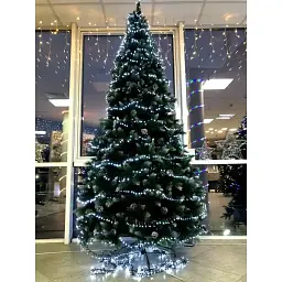 Сосна штучна Triumph Tree Forest Pittsburgh зелена з ефектом покриття інеєм та шишками 2.30 м - мініатюра 6