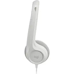 Навушники з мікрофоном Logitech H390 USB White (981-001286) - мініатюра 2