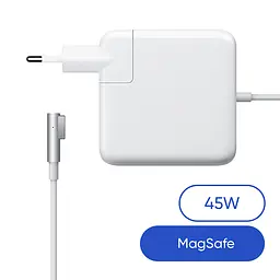 Зарядний пристрій для макбука 45W, MagSafe (L-tip), білий блок живлення, зарядний пристрій для ноутбука + магнітний кабель, швидка зарядка, адаптер живлення Apple MacBook (ARS12030)
