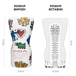Мастурбатор Tenga Keith Haring Soft Case Cup (м’яка подушечка) стисний - мініатюра 2