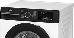 Beko Пральна машина Beko фронтальна, 10кг, 1400, A, 58см, дисплей, інвертор, пара, білий - мініатюра 4