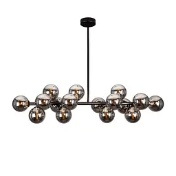 Люстра стельова Levistella 7841020-16 BK+BK, G9, 16 плафонів, чорний метал, сучасний стиль