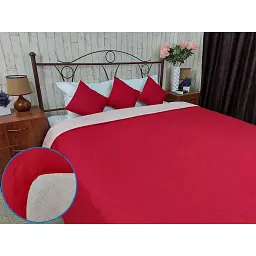 Покривало Руно двостороннє декоративне Cherry Зірка 150x212 см вишневе