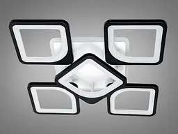 Стельовий світильник LED Diasha S8060/4+1BK, 85W, 3200K-6500K, чорний метал, сучасний стиль для дому - мініатюра 4