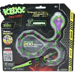 Кобра Zing Klixx Creaturez Fidget, фіолетово-зелена (KX130_A) - мініатюра 2