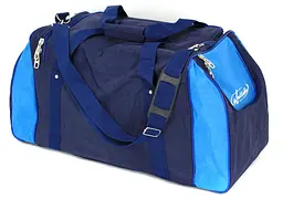 Сумка спортивна Wallaby з нейлону 59 л 48×32×28 см Синя з блакитним - мініатюра 7