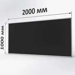 Крейдяна дошка ТСО грифельна 2000х1000 мм (графітна, чорна)