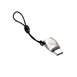 Adapter Hoco UA8 MicroUSB -> Type-C Pearl Nickel - мініатюра 2