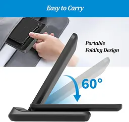 Складана бездротова зарядна станція для Kindle Paperwhite Signature та iPhone 13 Pro Max - мініатюра 3