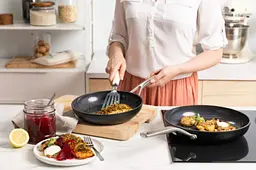 Набір сковорідок KitchenAid FHA 20/28 см з керамічним покриттям 2 предмети (CC005698-001) - мініатюра 8