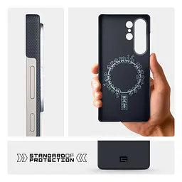 Чехол ArmorStandart BlackIcon Aramid Plain MagCase для Samsung S25 Ultra Black (ARM90163) - мініатюра 7