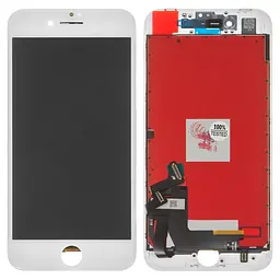 Дисплей для iPhone 8, iPhone SE 2020, білий, з рамкою, Tianma, з пластиками камери та давача приближення