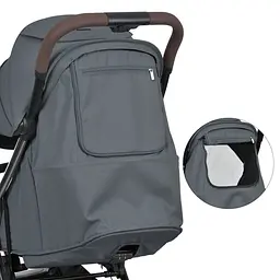 Дитяча прогулянкова коляска AMBER ME 1227 Magnet Gray - мініатюра 7