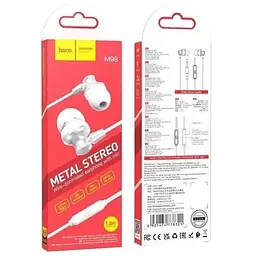 Навушники Hoco Delighted metal universal earphones with microphone M98 чорні - мініатюра 2