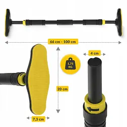 Турнік розсувний 4FIZJO ULTRA 66-100 см 4FJ0609 (P-5905973400343) - мініатюра 7