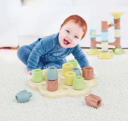 Мозаїка Quercetti Play Bio Геометрія Максі Chunky Peggy, 12 фішок (84162-Q) - мініатюра 3
