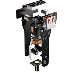 Автомобільний зарядний пристрій Baseus 100 W Superme Digital PPS DUAL 1U+1C + cable 100 W USB Type C TZCCZX-01 - мініатюра 5