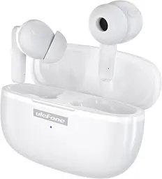 Бездротові навушники Ulefone Buds, TWS, IPX4, BT5.1, 5h, white UA UCRF - мініатюра 2