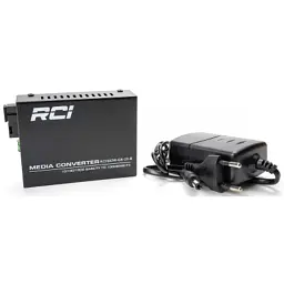 Медіаконвертер RCI 1G, 20km, SC, RJ45, Tx 1550nm standart size metal case (RCI502W-GE-20-B) - мініатюра 3