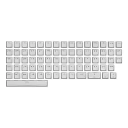 Набір кейкапів Hator OMA Profile PBT Keycap Set White US/UA A-part ANSI/ISO (HTS510)