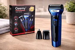 Чоловічий набір Geemy GM-566 3 в 1 для догляду за волоссям, бородою, тример для носа, бритва