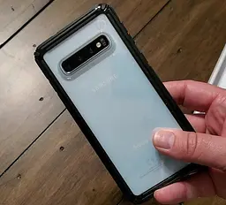 Чохол протиударний прозорий Speck Presidio V-Grip 125829-5905 Samsung Galaxy S10 (6.1) Black - мініатюра 3