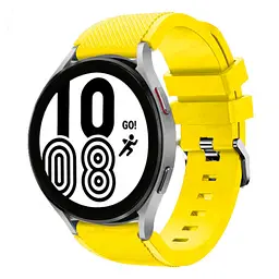 Ремінець для Samsung Galaxy Watch 5 40mm - жовтий ширина кріплення 20мм силікон Watchbands Gear (W44-8WB82592339) - мініатюра 2