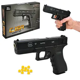 Пневматичний Airsoft пістолет Lock 17 із металевого сплаву з BB-кульками (C15A)