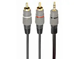 Аудіокабель Cablexpert 3.5мм - 2RCA 1.5м Black (CCA-352-1.5M)