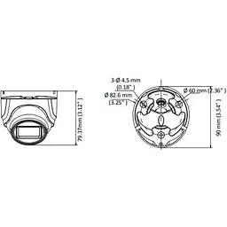 Камера відеоспостереження Hikvision (DS-2CE76U1T-ITMF (2.8) - мініатюра 6
