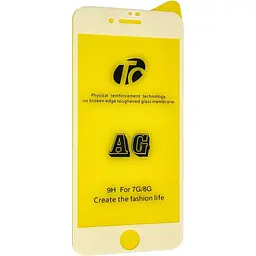 Захисне скло DK AG Full Glue Matt для Apple iPhone 7/8/SE white