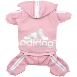 Костюм для тварин Ginger ХL Adidog спорт рожевий Д-40 см ОГ-50 см 4.5-5.5 кг