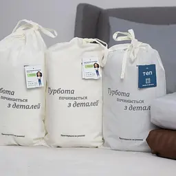 Простирадло ТЕП Optical White з резинкою сатин 180x200 см білий (2-04799_34333) - мініатюра 3