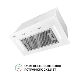 Витяжка повновбудована Perfelli BIS 58844 WH 1200 LED - мініатюра 4