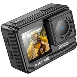 Екшн-камера Hoco DV102 anti-shake sports Camera 4K чорна - мініатюра 3