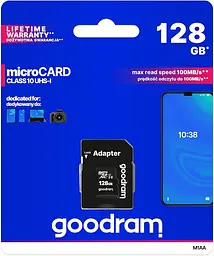 Memory card microSDXC 128Gb GoodRAM (class 10 UHS I U1) Retail + adapter - мініатюра 5