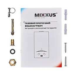 Газова колонка Mixxus GWH-0110 Basic White димохідна 10 л/хв WH0022 - мініатюра 5