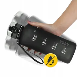 Пляшка для води 4FIZJO спортивна 1000 мл Black (P-5905973403788) - мініатюра 8