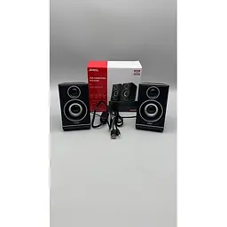 Колонки для комп’ютера JEDEL S-578, 2.0, 6 Вт, USB живлення, mini jack 3.5 мм, RGB підсвічування, чорні - мініатюра 5