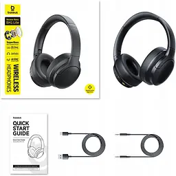 Навушники Baseus Bass BH1 Lite Cosmic Black (A0203C00) [157673] - мініатюра 3
